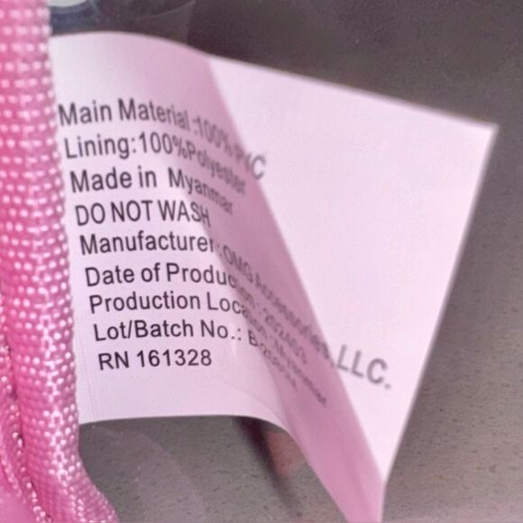 OMG Accessories Bubblegum STUFF Iridescent Rainbow Toiletry Cosmetic Make Up Bag - Picture 12 of 13